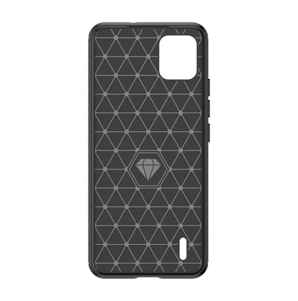 Carbon Case silikonfodral till Nokia C110 - svart