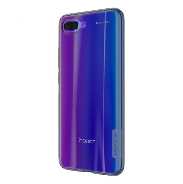 Grå och väldigt snyggt skydd för Huawei Honor 10.