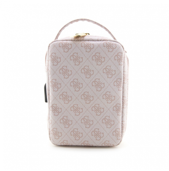 Guess PU 4G Printed Stripes Travel Universal Bag Pink