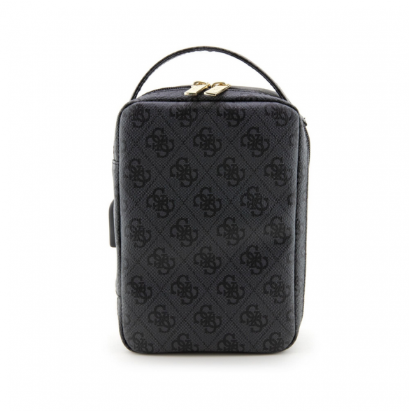 Guess PU 4G Printed Stripes Travel Universalväska Svart