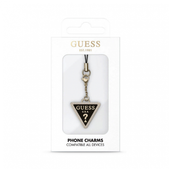 Guess - Triangle Diamant Metall Charm Med Rhinestenes