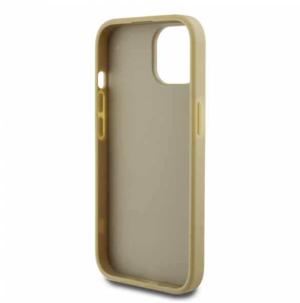 Iphone 13 Guess - Pu-fodral Fast Glitter Med Stor 4g Metalllogo - Guld