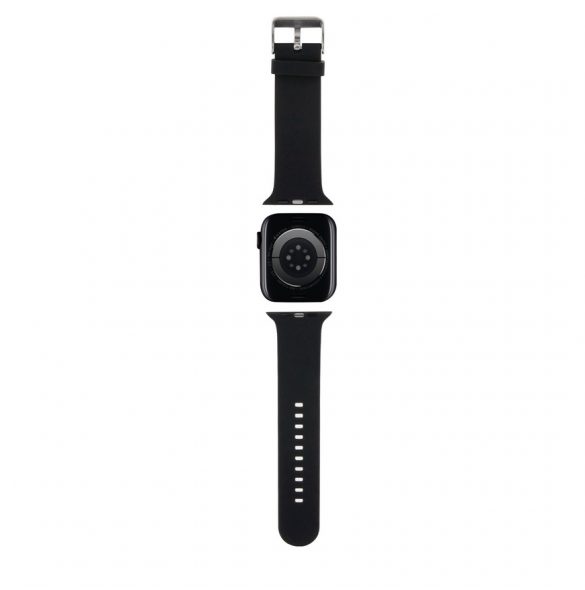 Karl - Apple Watch Strap Gummi Nft K Huvudlogo - Svart-42/44mm