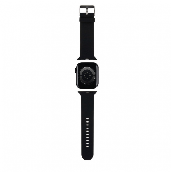 Karl - Apple Watch Strap Gummi Nft Logologor För Karl Och Choupette-huvud - Svart-38/40mm