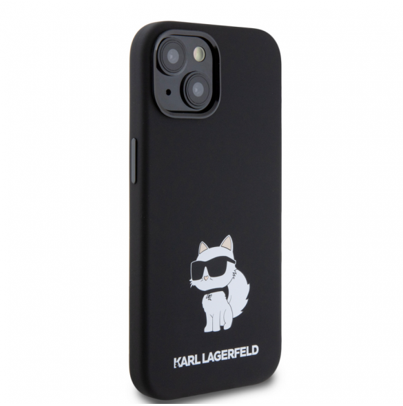 Iphone 15 Karl - Liquid Silikone Choupette Nft - Svart
