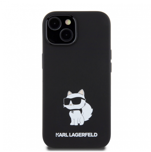Iphone 15 Karl - Liquid Silikone Choupette Nft - Svart