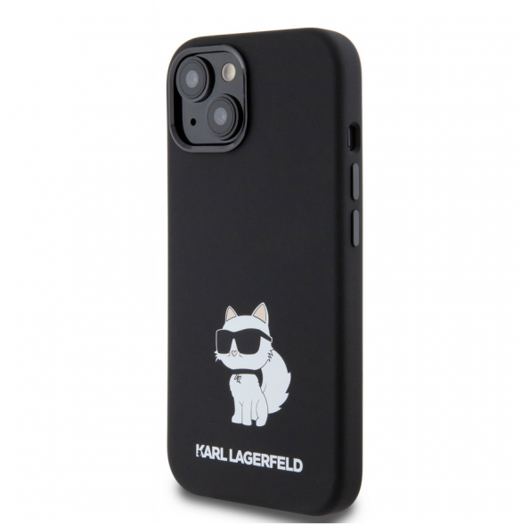 Iphone 15 Karl - Liquid Silikone Choupette Nft - Svart