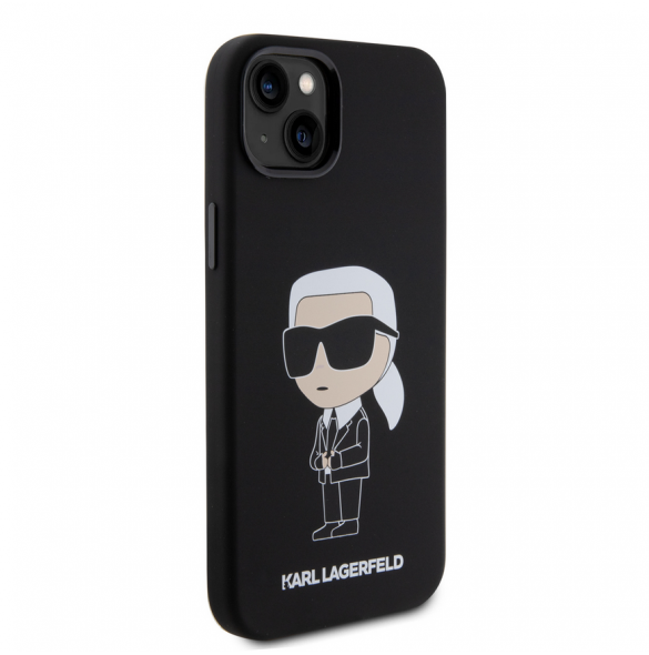 Iphone 15 Plus Karl - Liquid Silikonecase Ikonik Nft - Svart