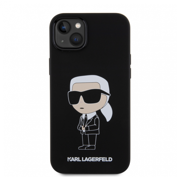Iphone 15 Plus Karl - Liquid Silikonecase Ikonik Nft - Svart