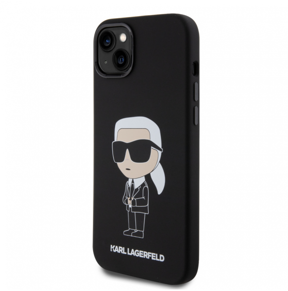 Iphone 15 Plus Karl - Liquid Silikonecase Ikonik Nft - Svart