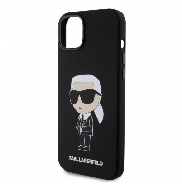 Iphone 15 Plus Karl - Liquid Silikonecase Ikonik Nft - Svart