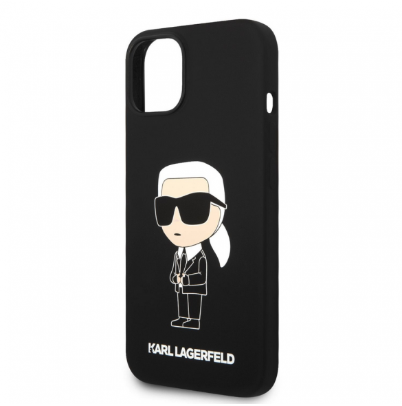 Iphone 15 Karl - Liquid Silikone Case Ikonik Nft - Svart