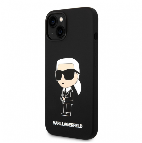Iphone 15 Karl - Liquid Silikone Case Ikonik Nft - Svart