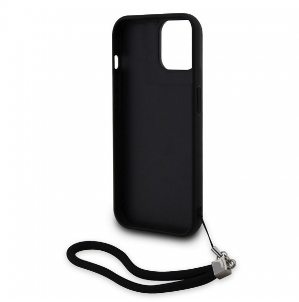 Karl Lagerfeld Paljetter Vändbart Fodral till iPhone 15 Svart/Silver