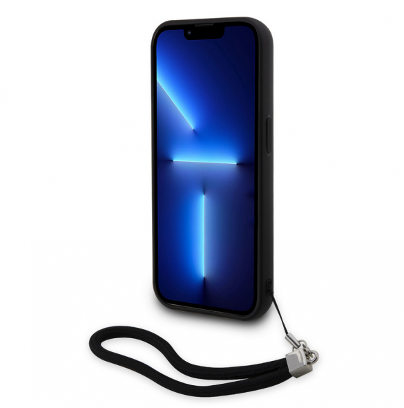 Karl Lagerfeld Paljetter Vändbart Fodral till iPhone 13 Pro Max Svart/Silver