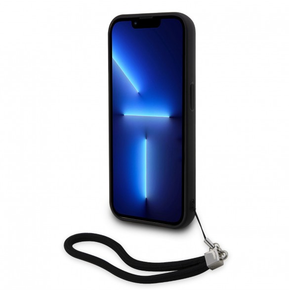 Karl Lagerfeld Paljetter Vändbart Fodral till iPhone 13 Pro Svart/Silver