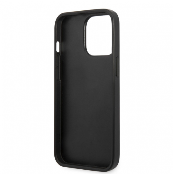 Karl Lagerfeld Saffiano Plaque Case för iPhone 13 Pro Svart