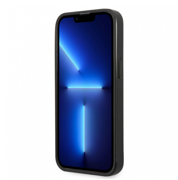 Karl Lagerfeld Saffiano Plaque Case för iPhone 13 Pro Svart
