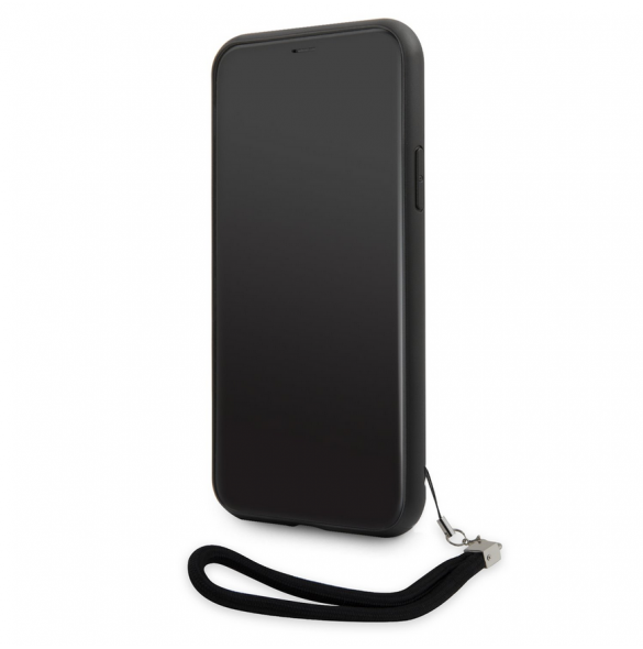 Karl Lagerfeld Saffiano Plaque Case för iPhone 13 Pro Svart