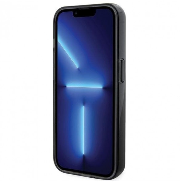 Karl Lagerfeld Ringställ Karl och Choupette MagSafe Fodral för iPhone 15 Pro Svart