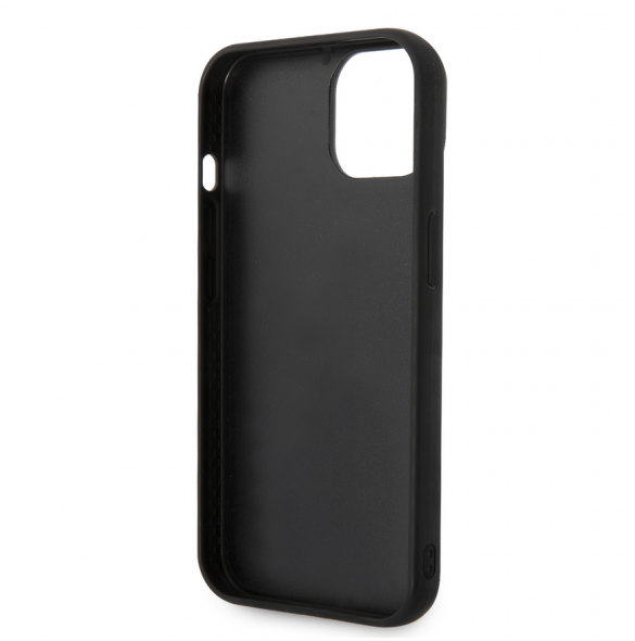 Karl Lagerfeld Quilted Puffy Metal Logotypfodral till iPhone 15 Svart