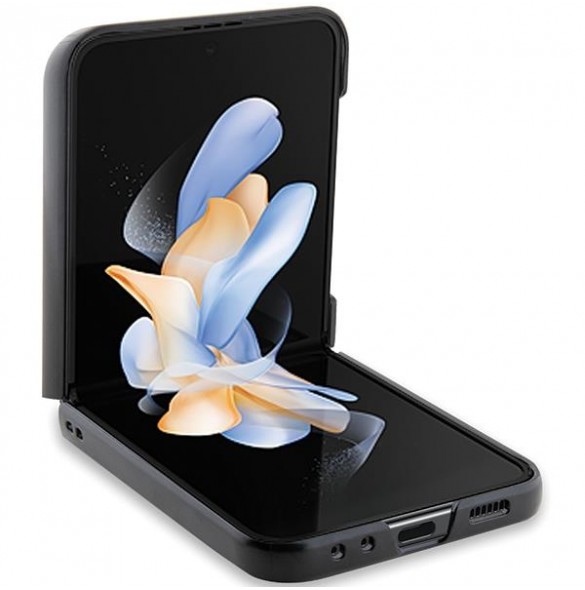 Karl Lagerfeld PU Saffiano Monogram Ikonik NFT Fodral till Samsung Galaxy Z Flip 5 Svart