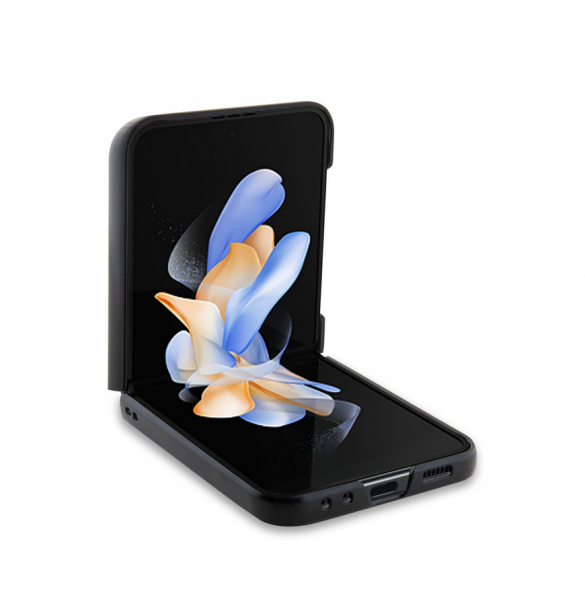 Karl Lagerfeld PU Saffiano Karl och Choupette NFT-fodral till Samsung Galaxy Z Flip 5 Svart