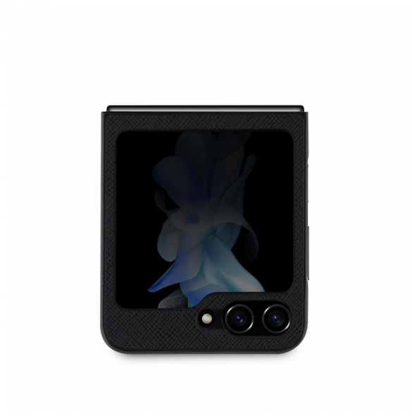 Karl Lagerfeld PU Saffiano Karl och Choupette NFT-fodral till Samsung Galaxy Z Flip 5 Svart
