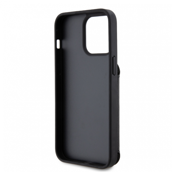 Karl Lagerfeld PU Saffiano Card Slot Stand Karl and Choupette Fodral till iPhone 15 Pro Max Svart