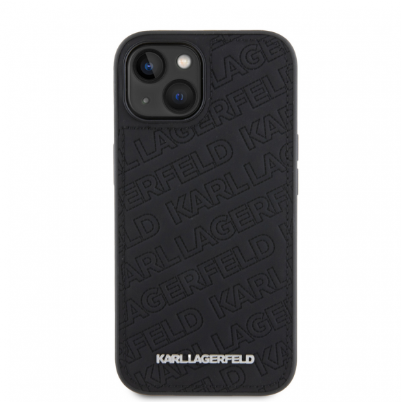 Karl Lagerfeld PU Quilted Pattern Fodral till iPhone 15 Svart