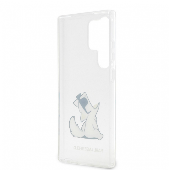 Karl Lagerfeld PC/TPU Choupette Eat-fodral till Samsung Galaxy S23 Ultra Transparent