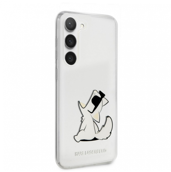 Karl Lagerfeld PC/TPU Choupette Eat-fodral till Samsung Galaxy S23 Transparent