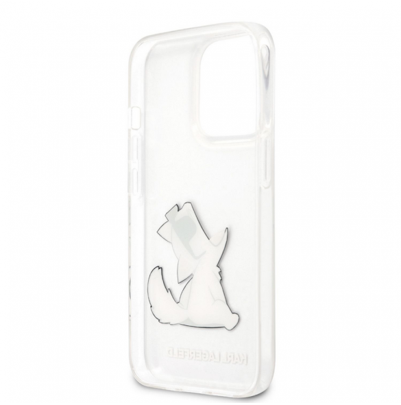 Karl Lagerfeld PC/TPU Choupette Eat-fodral till iPhone 13 Pro Max Transparent