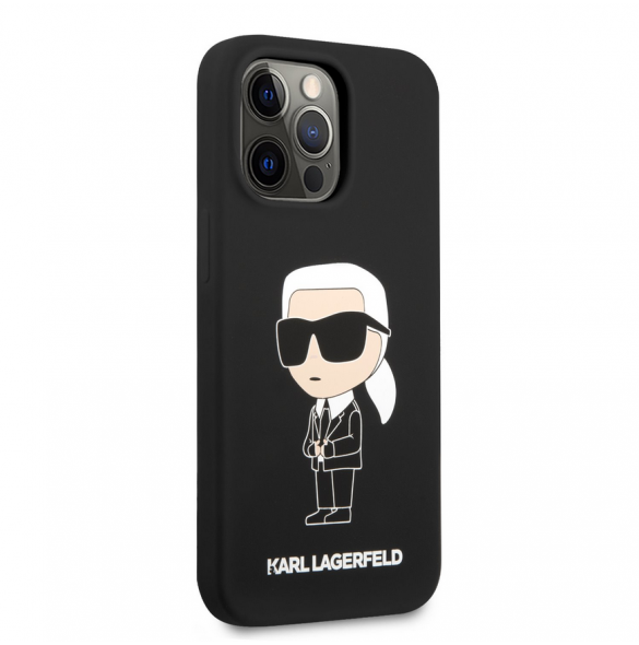 Karl Lagerfeld Liquid Silicone Ikonik NFT Fodral till iPhone 13 Pro Svart