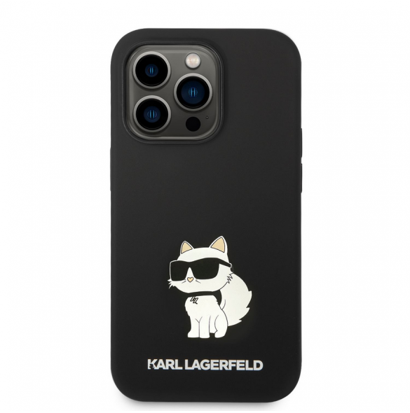 Karl Lagerfeld Liquid Silicone Choupette NFT-fodral till iPhone 14 Pro Svart