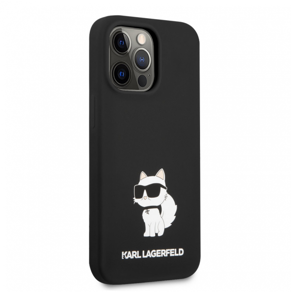 Karl Lagerfeld Liquid Silicone Choupette NFT-fodral till iPhone 13 Pro Svart