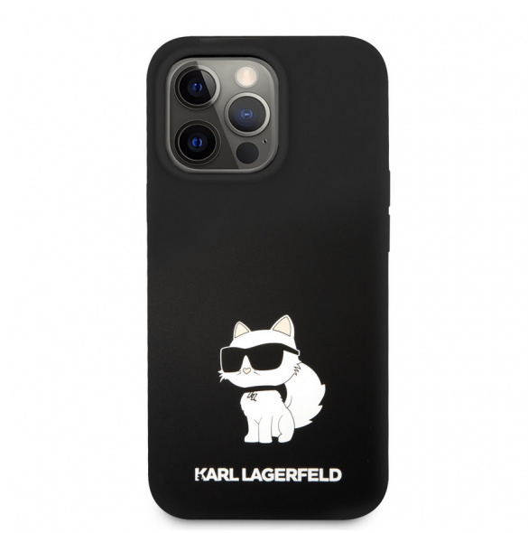 Karl Lagerfeld Liquid Silicone Choupette NFT-fodral till iPhone 13 Pro Svart