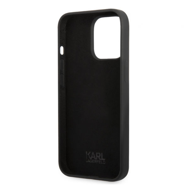 Karl Lagerfeld Liquid Silicone Choupette NFT-fodral till iPhone 13 Pro Svart