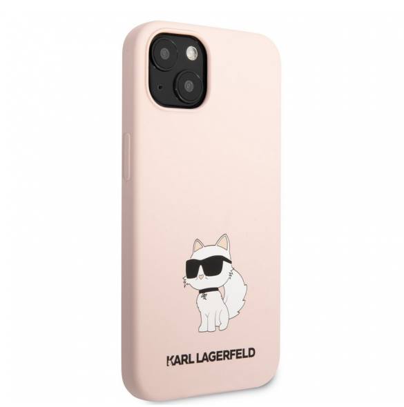 Karl Lagerfeld Liquid Silicone Choupette NFT-fodral till iPhone 13 Rosa