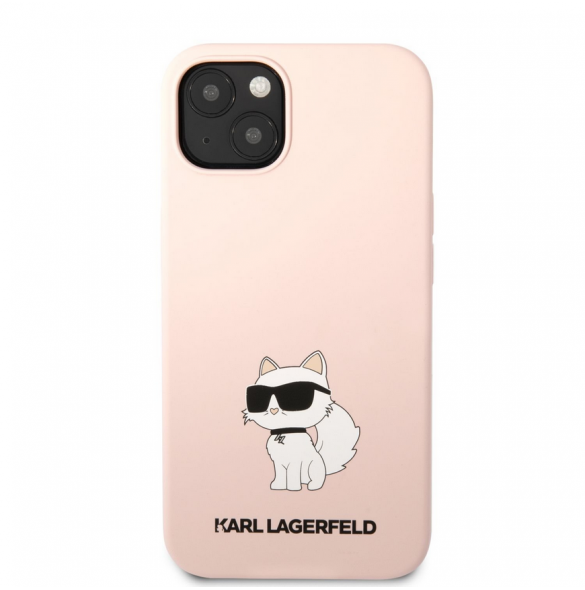 Karl Lagerfeld Liquid Silicone Choupette NFT-fodral till iPhone 13 Rosa