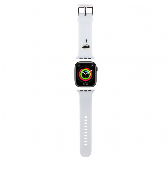 Karl Lagerfeld Karl Head NFT klockarmband för Apple Watch 42/44/45/49 Vit