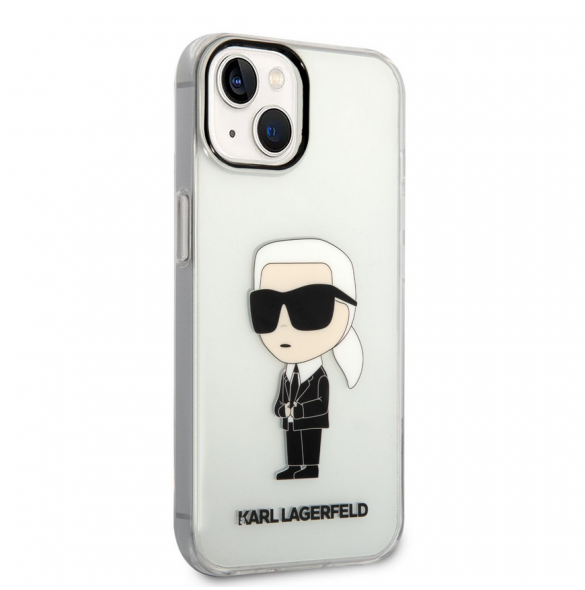 Karl Lagerfeld IML Ikonik NFT Fodral till iPhone 14 Plus Transparent