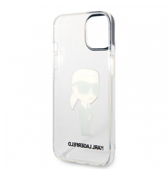 Karl Lagerfeld IML Ikonik NFT Fodral till iPhone 14 Plus Transparent