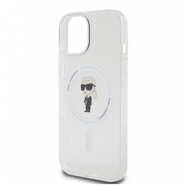 Karl Lagerfeld IML Ikonik MagSafe Fodral till iPhone 15 Transparent