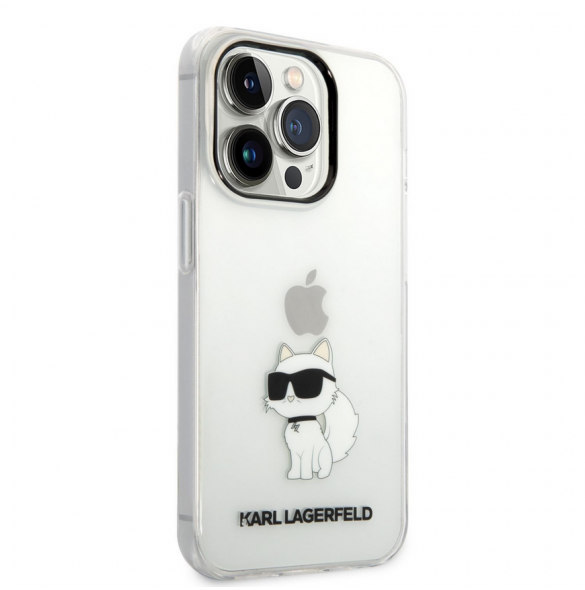 Karl Lagerfeld IML Choupette NFT-fodral till iPhone 14 Pro Max Transparent