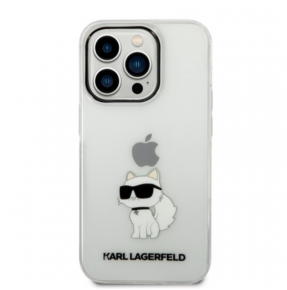 Karl Lagerfeld IML Choupette NFT-fodral till iPhone 14 Pro Max Transparent