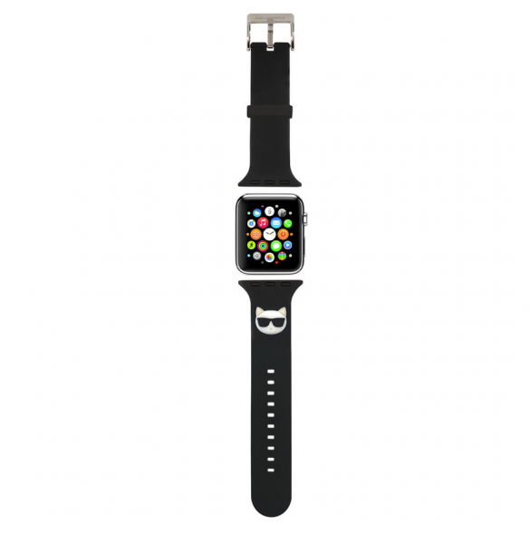 Karl Lagerfeld Choupette Head Watch Armband för Apple Watch 42/44mm Svart