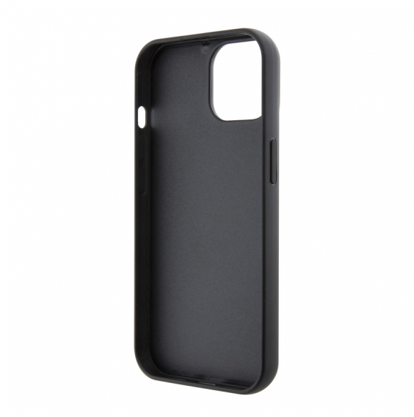 Karl Lagerfeld Fixed Glitter Metal Ikonik Fodral för iPhone 15 Svart