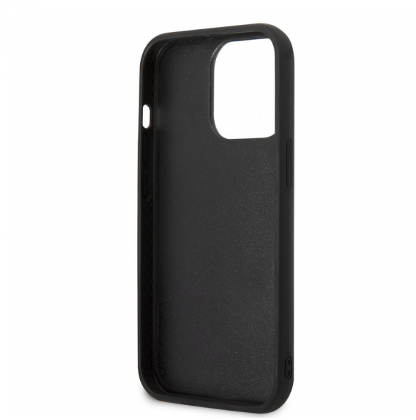 Karl Lagerfeld och Choupette 3D-fodral för iPhone 14 Pro Svart