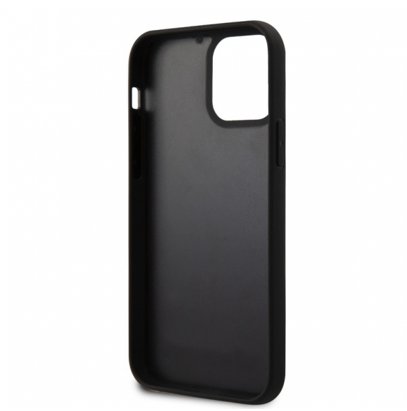 Karl Lagerfeld 3D Gummi Karl och Choupette Fodral för iPhone 12/12 Pro Svart